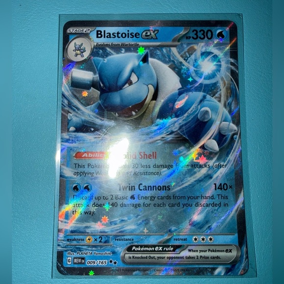 Pokemon Other - Blastoise ex 009/165 Double Rare